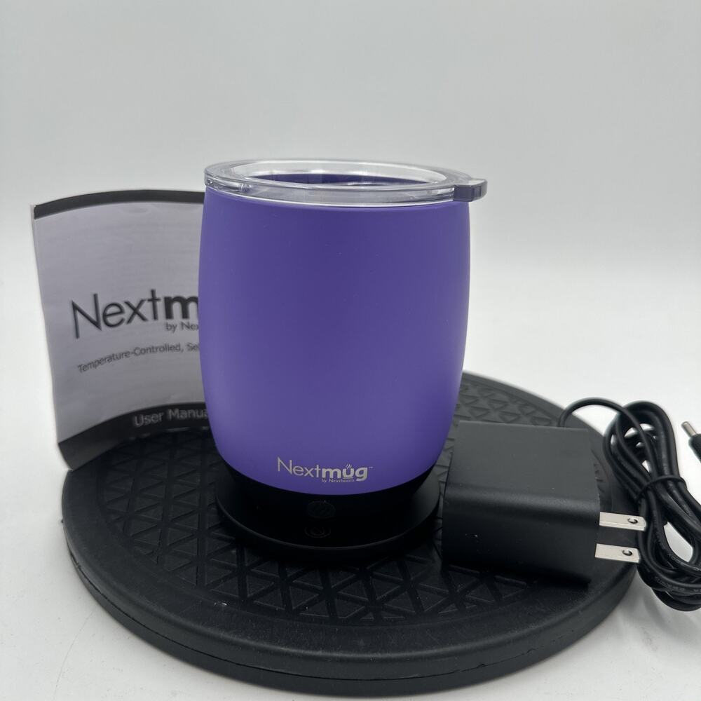 Nextmug Self-Heating Smart Mug – Purple NWOT